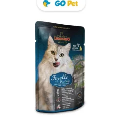 LEONARDO Trucha y Catnip Pouch 85 Gr - Gato Adulto