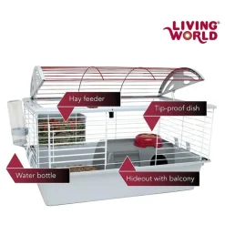 Living World Jaula Equipada para Conejos Deluxe Habitad - Estándar