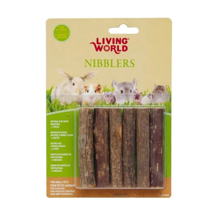 GoPet USA Living World Juguete Masticable Kiwi de Madera x 6 Piezas