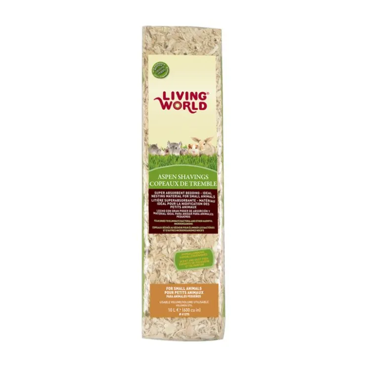 Living World Viruta de Alamo 100% Natural - Sustrato - Bolsa de 10 L