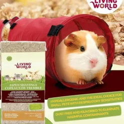 GoPet USA Living World Viruta de Alamo 100% Natural - Sustrato - Bolsa de 20 L