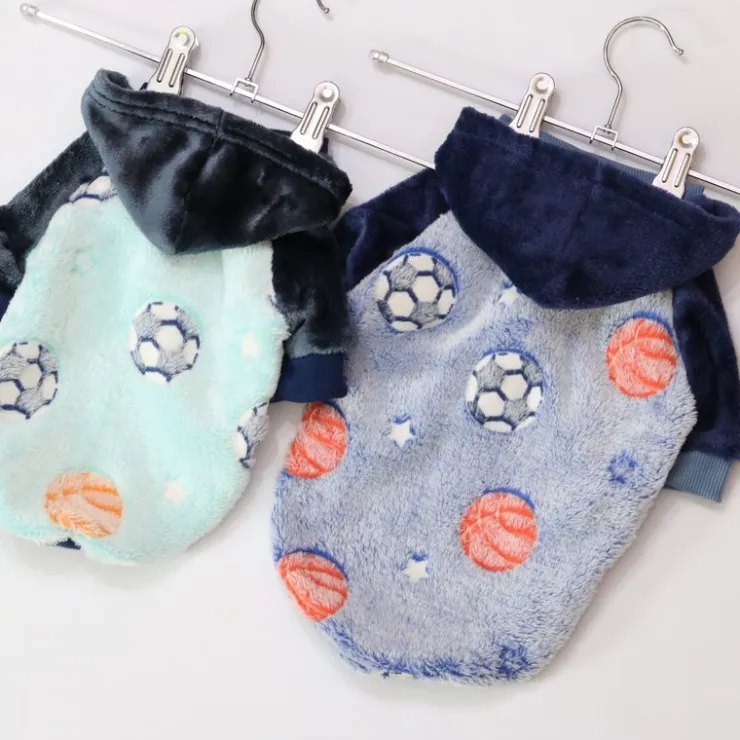 LOLALU PETS Hoodie de Felpa Diseño Pelotas