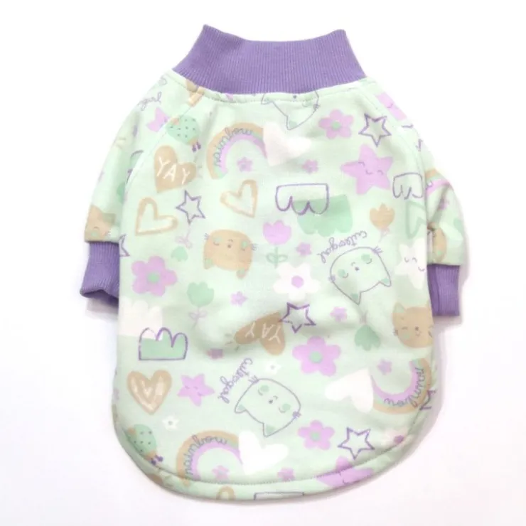 LOLALU PETS Polera Cat Nature Menta
