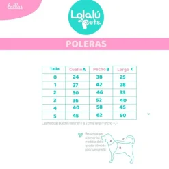 LOLALU PETS Polera Dino