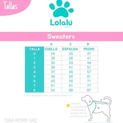LOLALU PETS Sweater Classic- Sueter Clasico