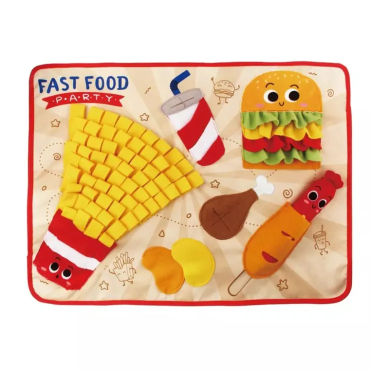GIGWI Ludipek Alfombra Olfativa Snuffle Fast food