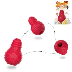 GoPet USA Ludipek Gigwi Bulb Rubber Dispensador de Premios Talla M