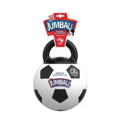 GIGWI Ludipek Jumball Pelota de fútbol con Mango de Goma