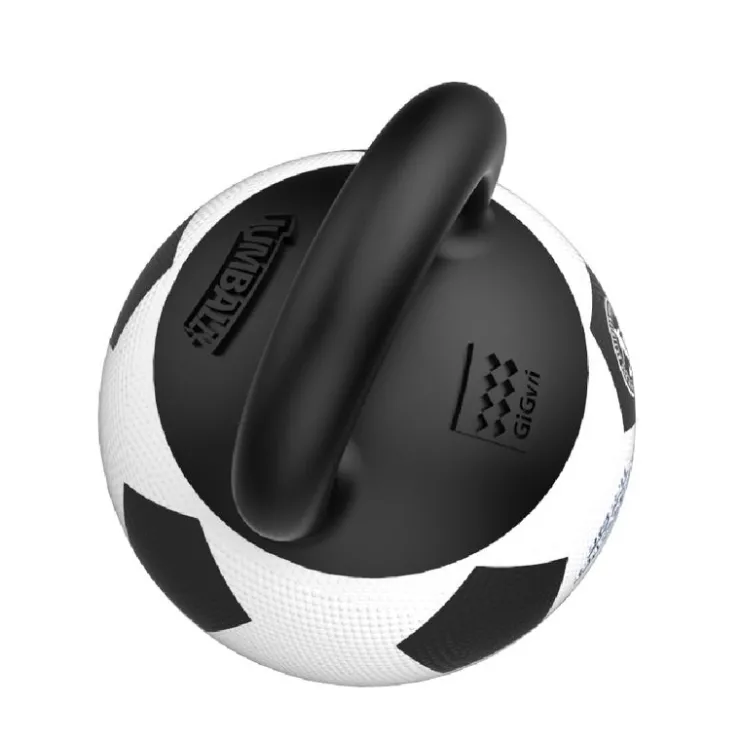 GIGWI Ludipek Jumball Pelota de fútbol con Mango de Goma