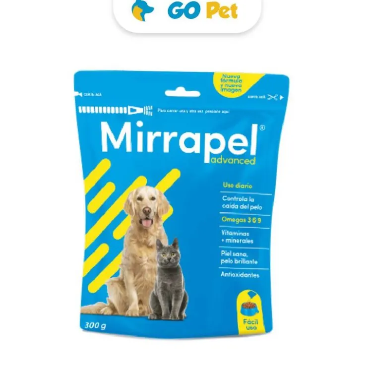 MIRRAPEL Advanced x 300 Gr - Suplemento Nutricional en Polvo para Perros y Gatos