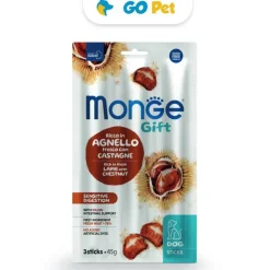 MONGE Gift Sticks Sensitive Digestion Dog 45 Gr - Digestión Sensible - Cordero con Castaña