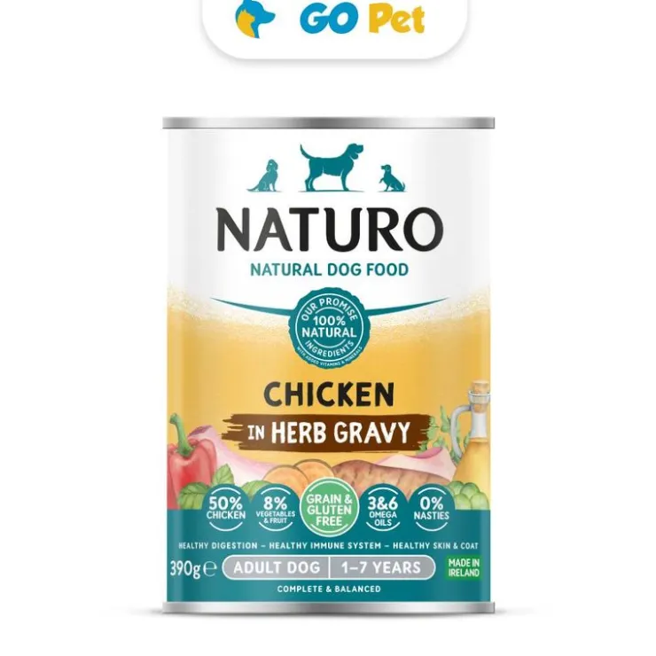 Naturo Perro Adulto Pollo con Frutas y Vegetales - Libre de Gluten y Granos 390 gr