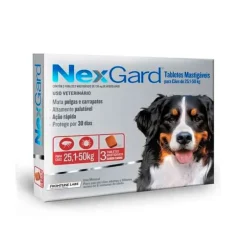 Nexgard 136 mg Perros (25.1 Kg a 50 Kg) x 3 Tabletas