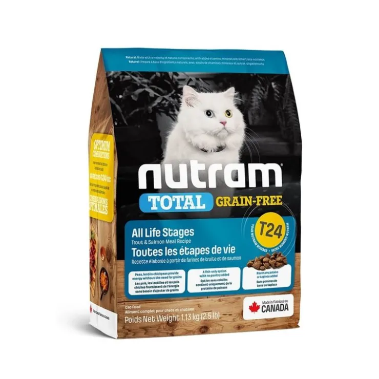 Nutram T24 Total Grain-Free Salmon & Trout Cat 2 Kg - Libre de Grano, Salmón y Trucha