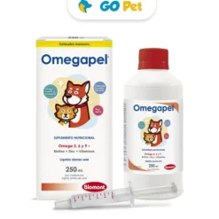 Biomont Omegapel 250 Ml - Suplemento Nutricional para Perros y Gatos