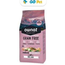 Ownat Prime GF Mini Adulto Cordero 1 Kg - Adulto Rz. Pequeña y Mini - Libre de Granos