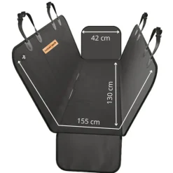 GoPet USA Patitas Shop Cobertor Protector Funda Trasera y Maletera Auto Ligero 360