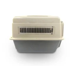 PETMATE Transportador Vari Kennel Ultra Fash-Medium Negro con Crema (71x52x54 cm)