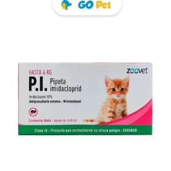 Zoovet P.I Gatos hasta 4 Kg x 1 Pipeta - Antipulgas para Gatos