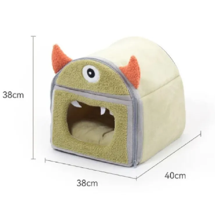GoPet USA Pippo's Shop Cama Cueva Monster