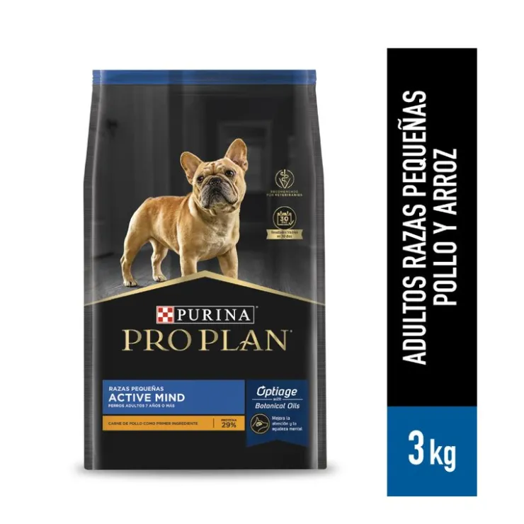 Pro Plan Adult 7+ Active Mind Small Breed 3Kg - Adulto Rz. Pequeña Mayor de 7 años