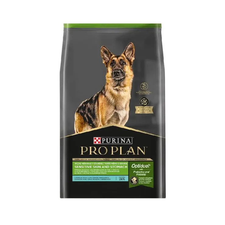 Pro Plan Sensitive Skin and Stomach 12 kg - Pavo Adulto Razas Medianas y Grandes
