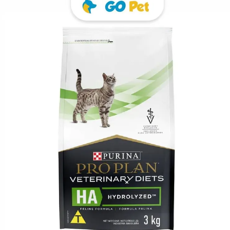Pro Plan Veterinary Diets Feline HA Hidrolizado 3 Kg - Tratamiento de Alergias para Gatos