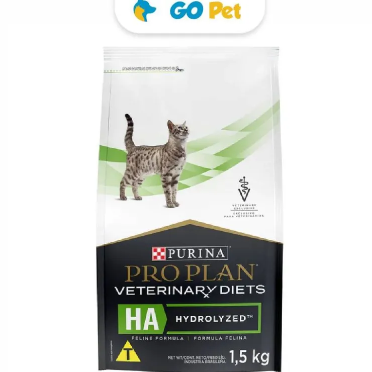 Pro Plan Veterinary Diets Feline HA Hidrolizado 1.5 Kg - Tratamiento de Alergias para Gatos