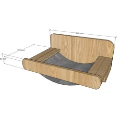 GoPet USA PussyCat Cama Hamaca Simple Mediana para Gatos