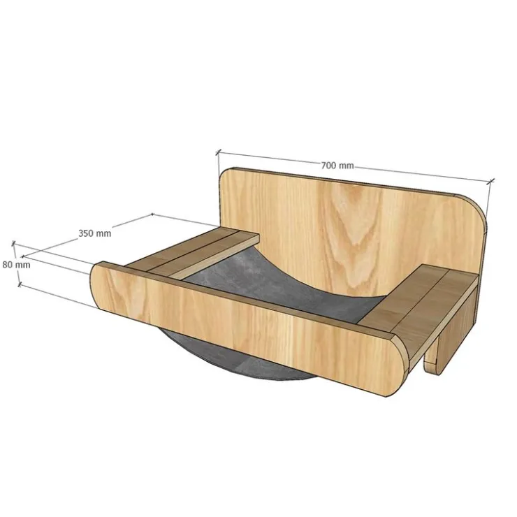 GoPet USA PussyCat Cama Hamaca Simple Grande para Gatos