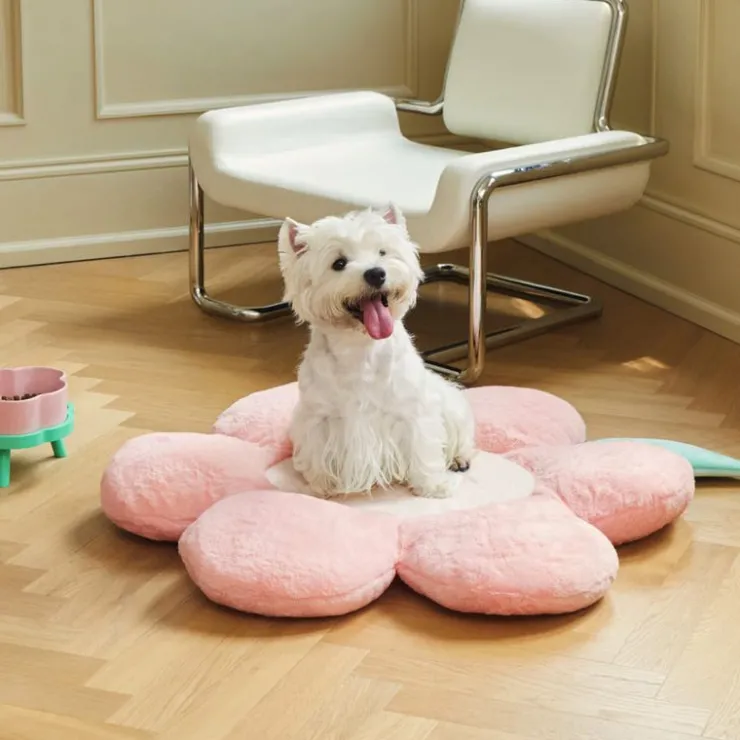 GoPet USA Qhalitech Cama Pink Rose para Gatos y Perros Vetreska