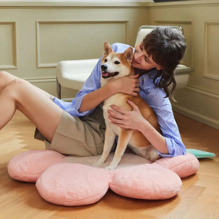 GoPet USA Qhalitech Cama Pink Rose para Gatos y Perros Vetreska