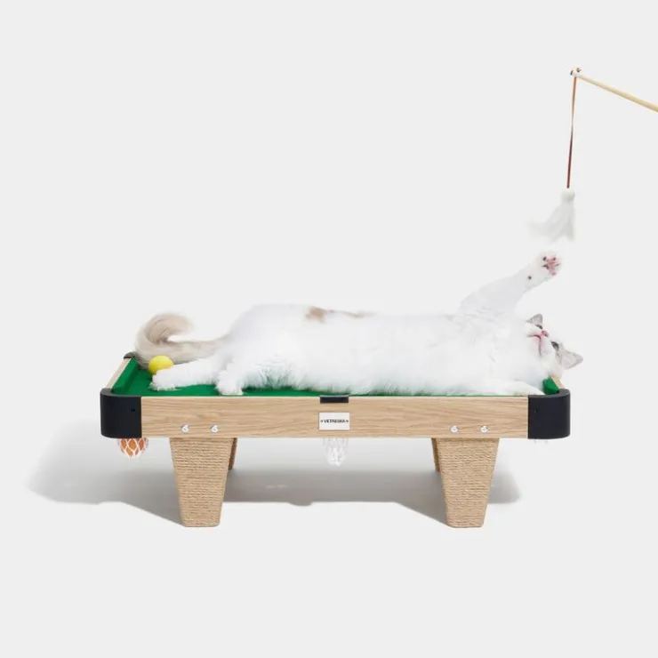 Qhalitech Mesa de Billar Juguete Rascador para Gatos Vetreska