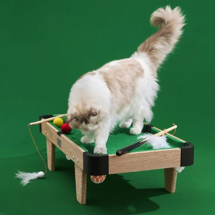 Qhalitech Mesa de Billar Juguete Rascador para Gatos Vetreska