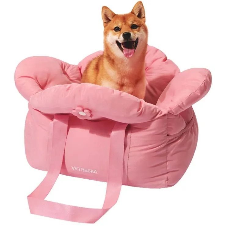 GoPet USA Qhalitech Transportador Pink Rose para Gatos y Perros Vetreska