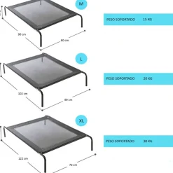 QUÉ PATAS PET SHOP Que Patas Cama Elevada Basica