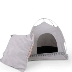 QUÉ PATAS PET SHOP Que Patas Carpa Cueva para Mascotas Gris