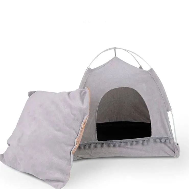 QUÉ PATAS PET SHOP Que Patas Carpa Cueva para Mascotas Gris