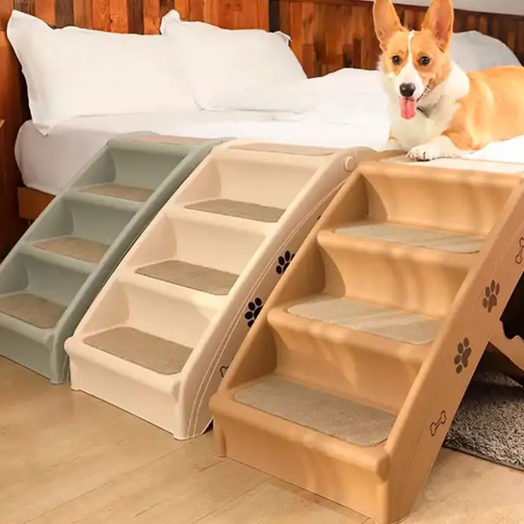 QUÉ PATAS PET SHOP Que Patas Escalera Plegable Beige
