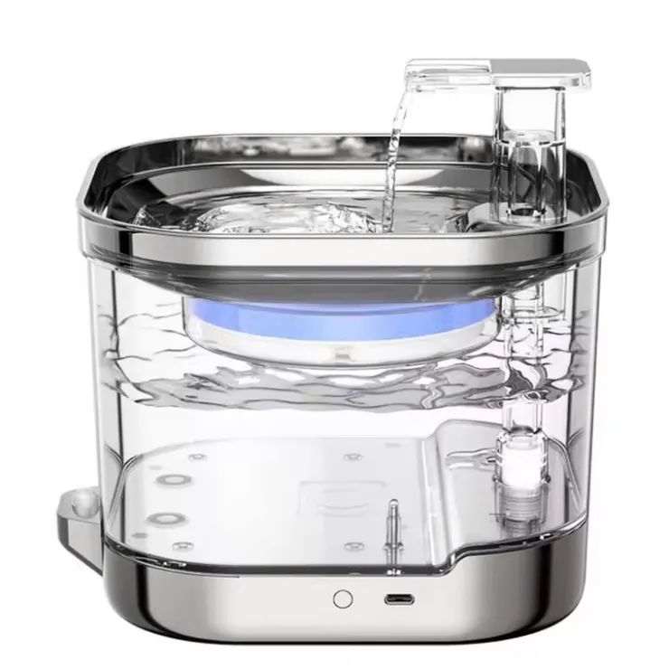 QUÉ PATAS PET SHOP Que Patas Fuente de Agua Inalámbrica con Sensor de Movimiento
