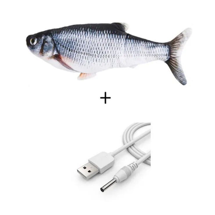 QUÉ PATAS PET SHOP Que Patas Pez Carpa Herbívora Juguete para Gato Usb