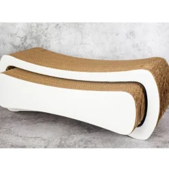 GoPet USA Rascat Rascador Split 2 en 1 Blanco