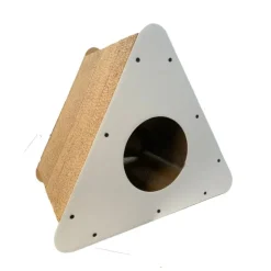 GoPet USA Rascat Rascador Triangulo Blanco
