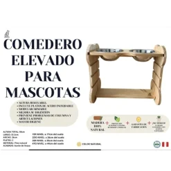 Real Pet Comedero Regulable Para Perros Medianos y Grandes