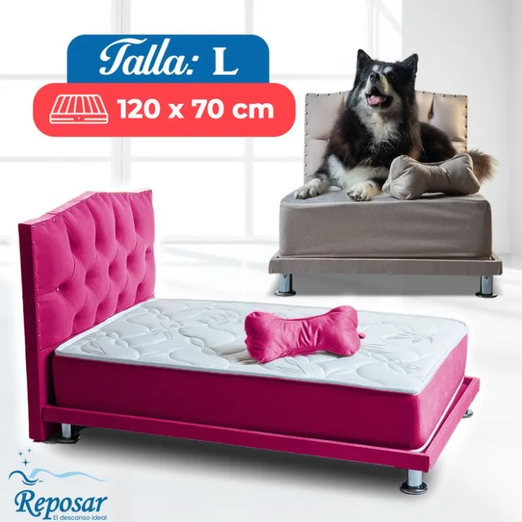 Colchones Reposar Reposar Cama Perro Premium Combo Completo Talla L