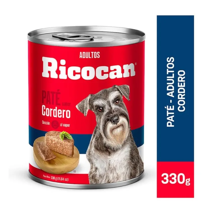 Ricocan Adulto Pate Cordero Lata 330 Gr