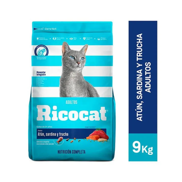 Ricocat Adulto Atún, Sardina y Trucha 9 Kg