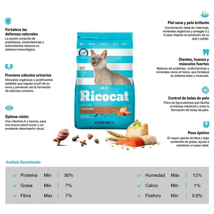 Ricocat Adulto Esterilizado 9 Kg