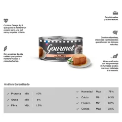 Ricocat Gourmet Adulto Pate con Salmón 3 Oz