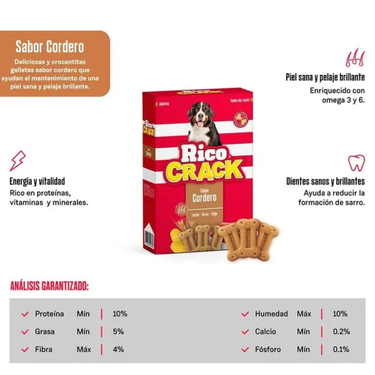 Ricocrack Adulto con Cordero Cj. 200 g